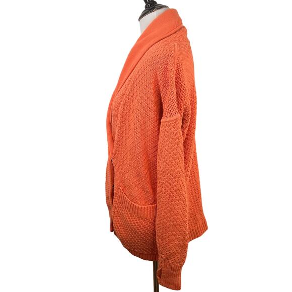 Lululemon Orange Post Practice Wrap Cardigan Sweater Size 8 - Picture 6 of 9